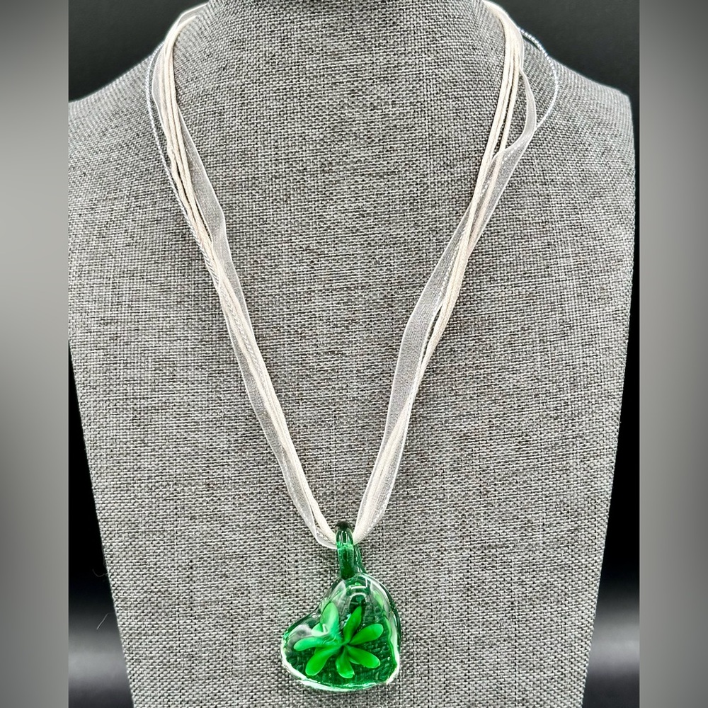 Murano Glass Heart Necklace